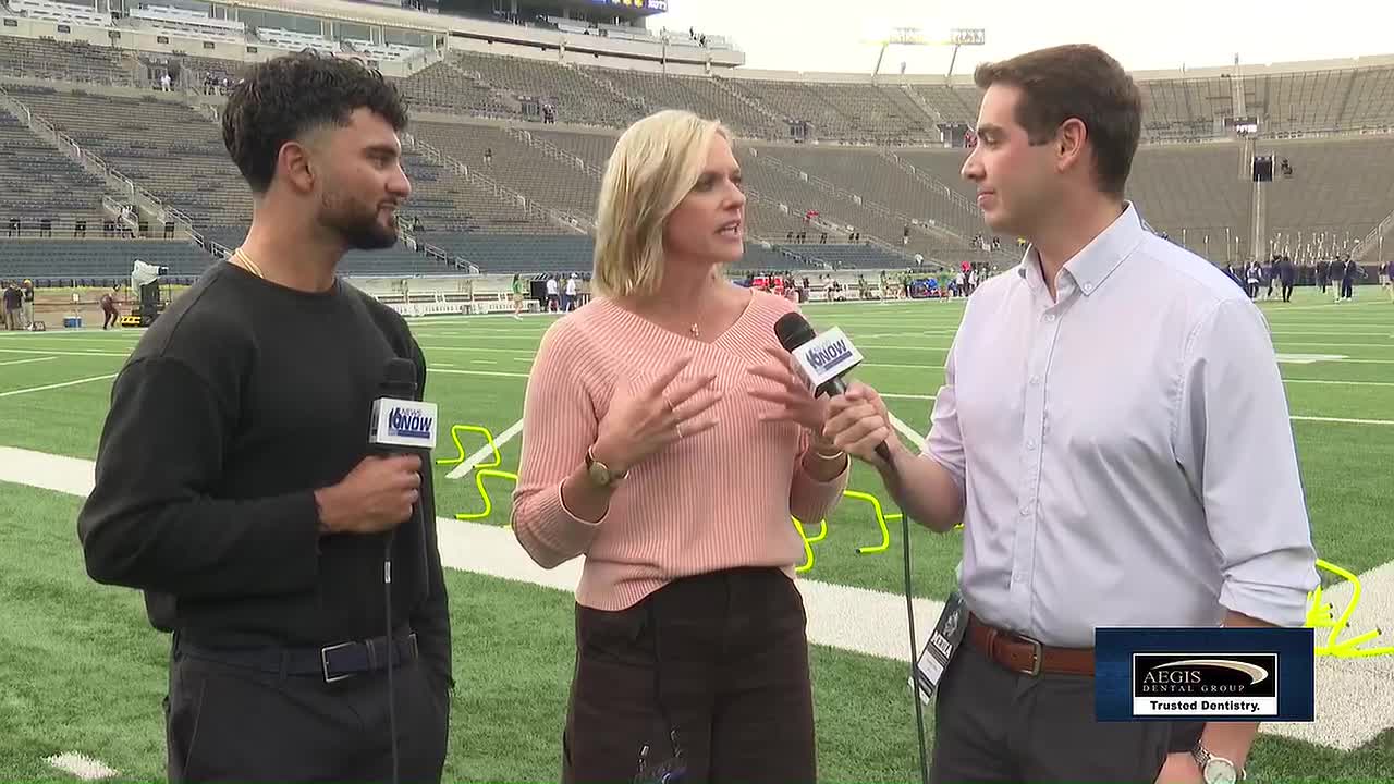 Kathryn Tappen Previews Notre Dame vs. Michigan State Football Matchup