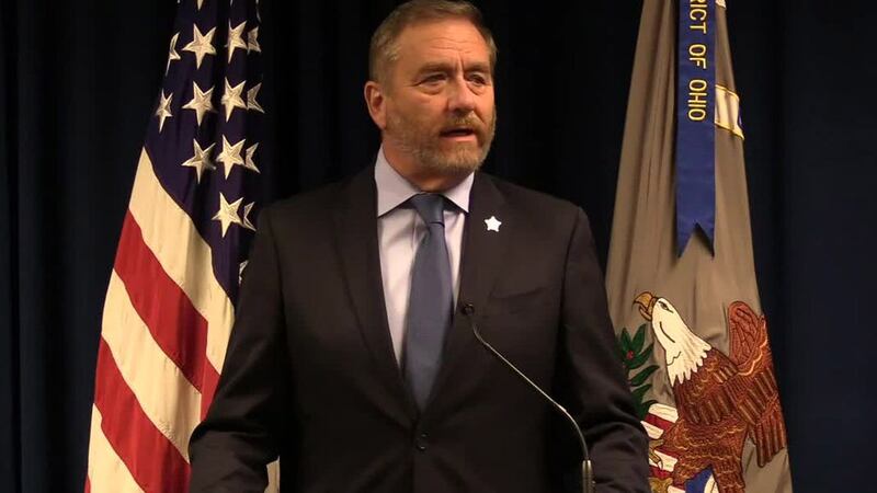 Ohio Attorney Gen. Dave Yost is shown in a file photo. On Monday, he announced massive arrests...