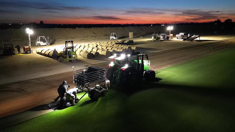 Turf grown near Denver is headed to World Cup stadiums in Atlanta, Dallas and Houston, the...