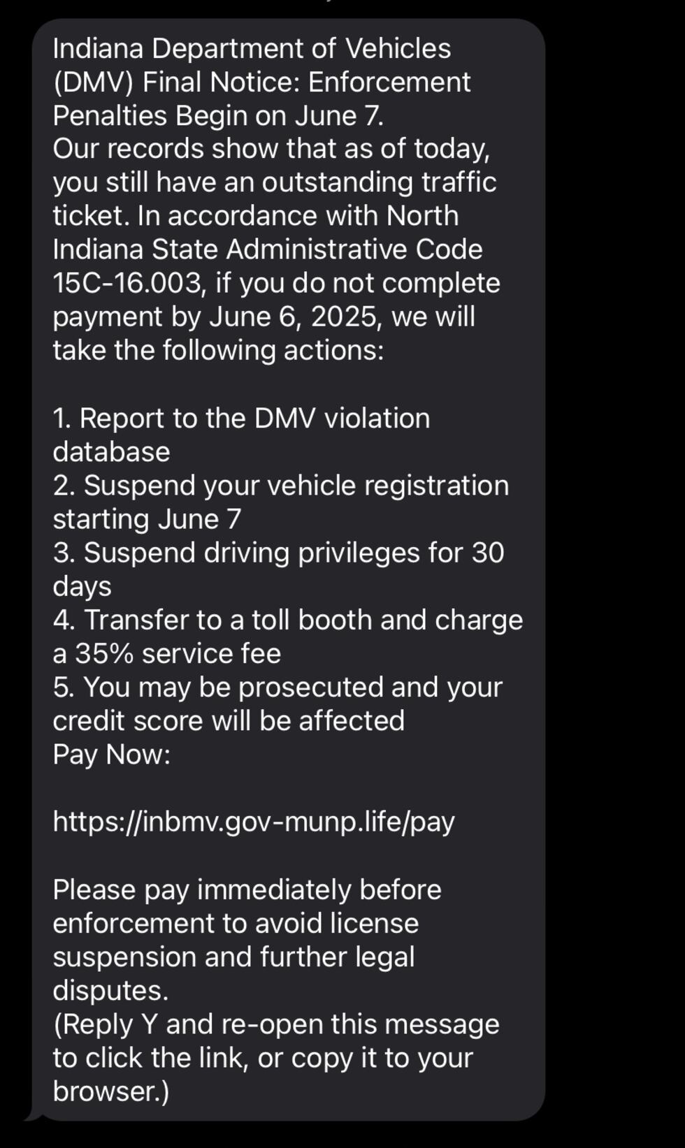 Dmv Fraud Alert SCAM ALERT: Police warn of ‘Indiana DMV’ text scam