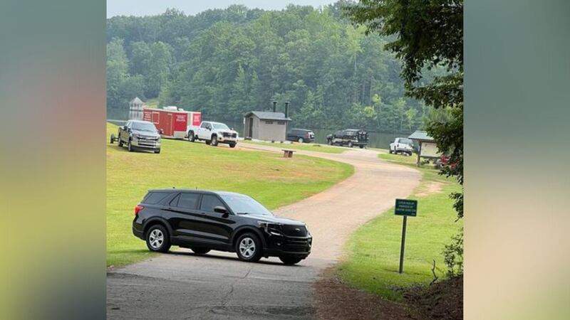A body was found inside a barrel at Lake Thicketty.