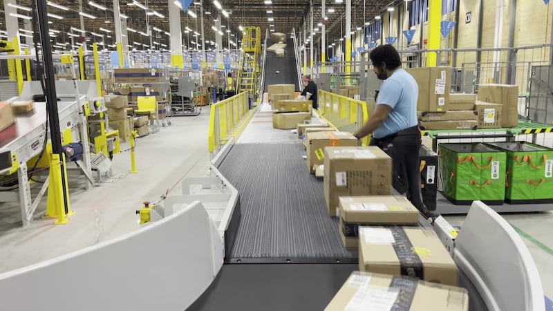 Amazon's delivery station in Elkhart.