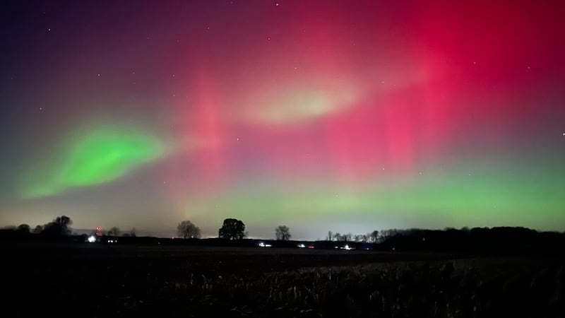 Northern lights in Rochester