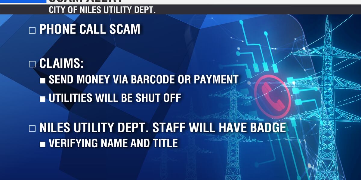 Phone Call Utilities City of Niles warns residents about phone call scam involving utilities ...