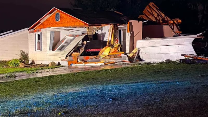 Storm damage from Bristol area