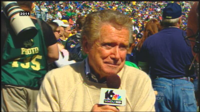 Regis Philbin was a frequent guest on “Countdown to Kickoff” chatting with our late Jeff Jeffers.