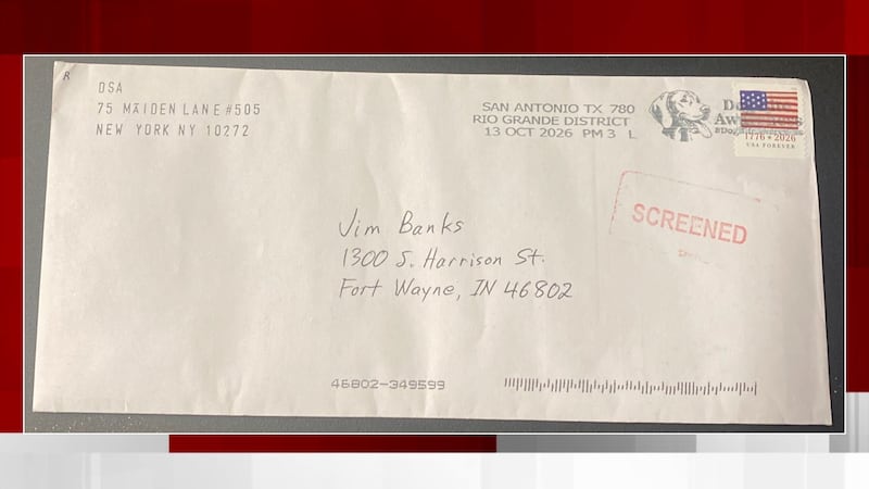 Sen. Jim Banks among politicians receiving letters with ‘suspicious substances’