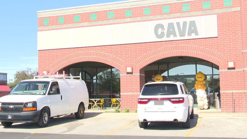 CAVA opened its first Michiana location Wednesday morning in the Princess City Plaza off Grape...
