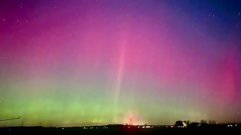Northern lights near the Indiana-Michigan state line