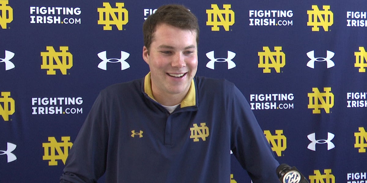 ‘I feel great’ New Notre Dame QB Riley Leonard provides update on ankle