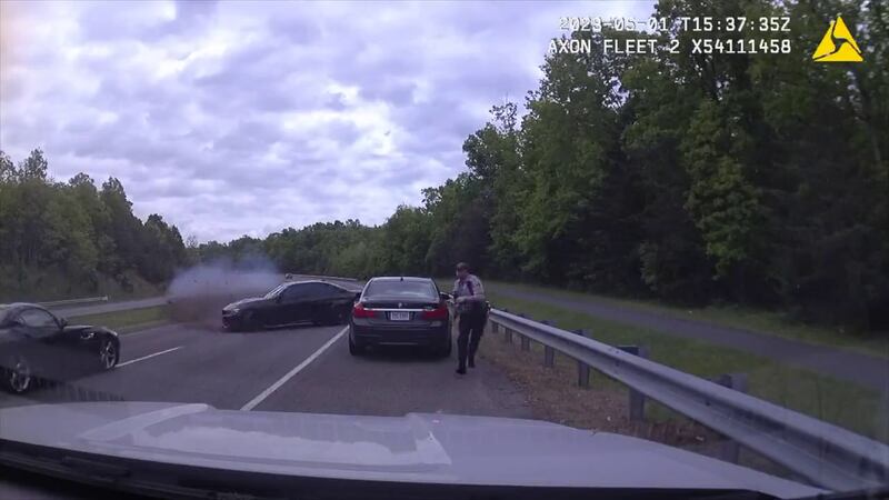 A teen driver lost control and nearly killed a Fairfax County Police Department officer on...