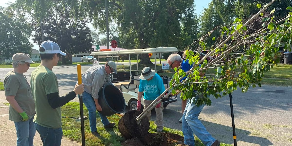 Volunteers plant trees in Elkhart during ‘Trees for the Hart’ event