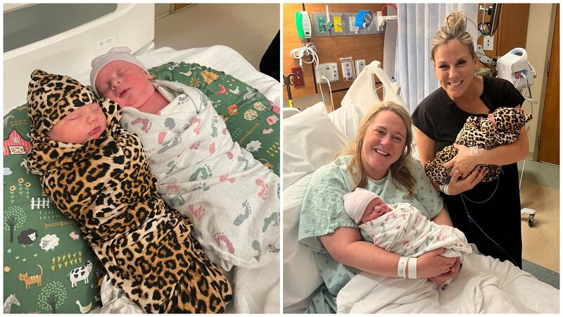 Devon Nye, a pediatric nurse practitioner at Hillcrest, and Kyla Fratus, an occupational...