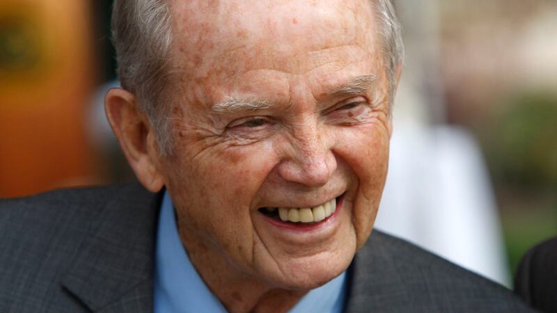 Former Michigan Gov. William Milliken is seen before the dedication of the William G. Milliken...