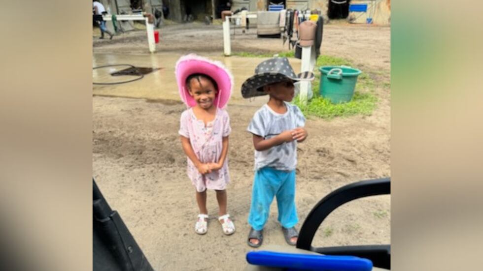 Community members gathered after 5-year-old Brite Acoy was killed in a shooting. Her twin...