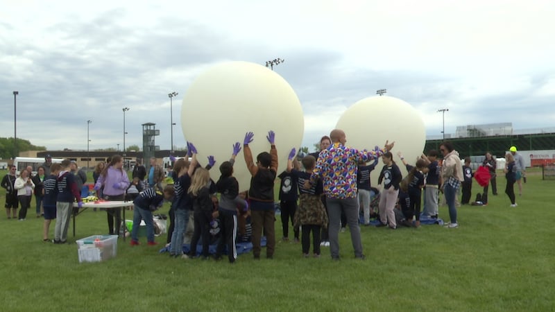 Students from four elementary schools participated in the launch, which put classroom lessons...
