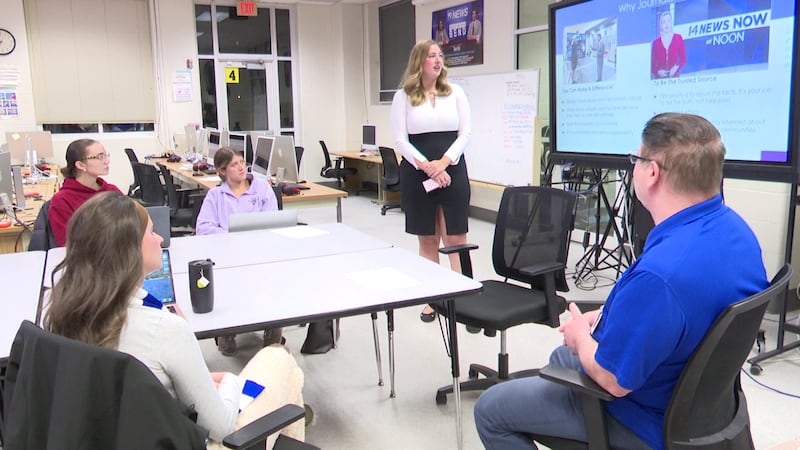 The students in the class are juniors and seniors, many of them studying communications and...