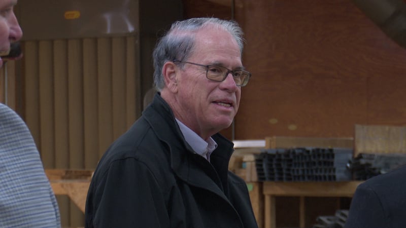 Indiana Gov. Mike Braun participated in a groundbreaking ceremony while also addressing the...
