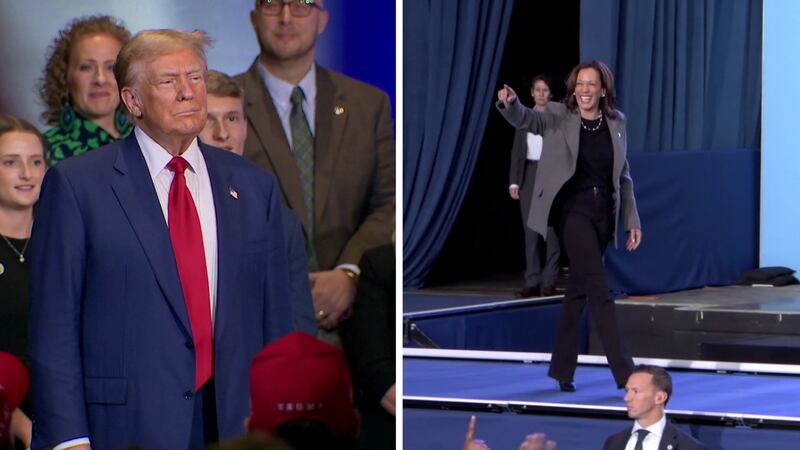 Donald Trump and Kamala Harris