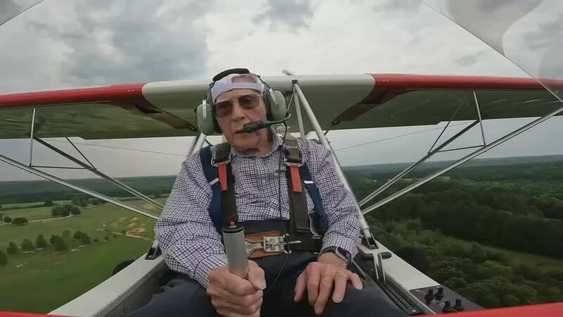A North Carolina man celebrated his 100th birthday in the sky.