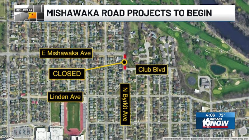 Starting next Thursday Byrkit will be closed from Miami Club to Mishawaka Avenue and Mishawaka...