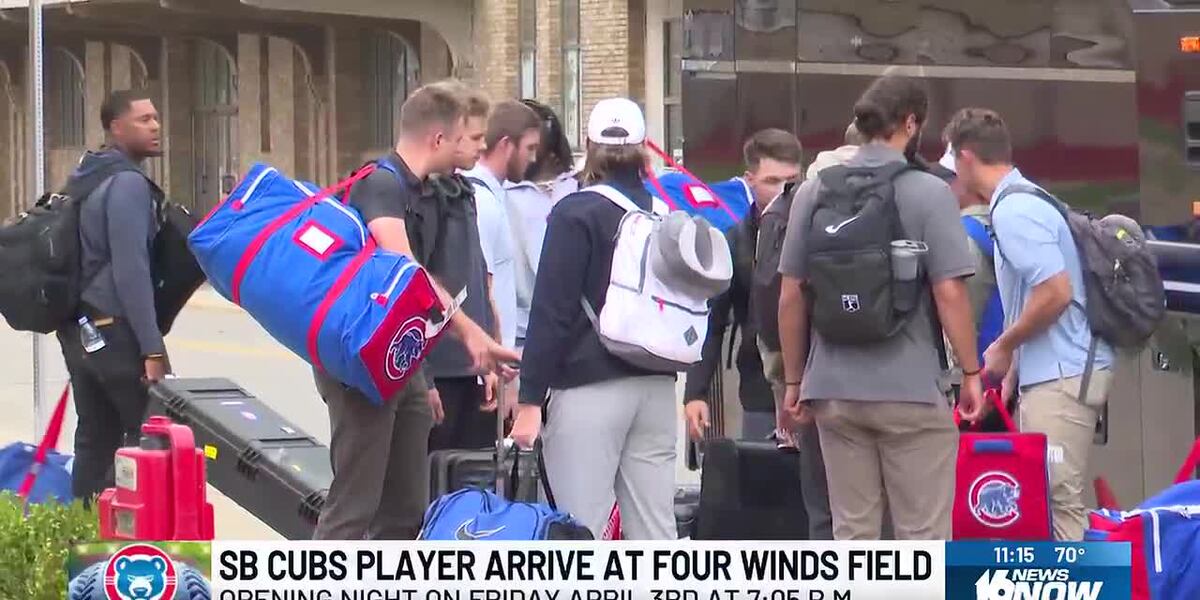 South Bend Cubs arrive in town ahead of season opener