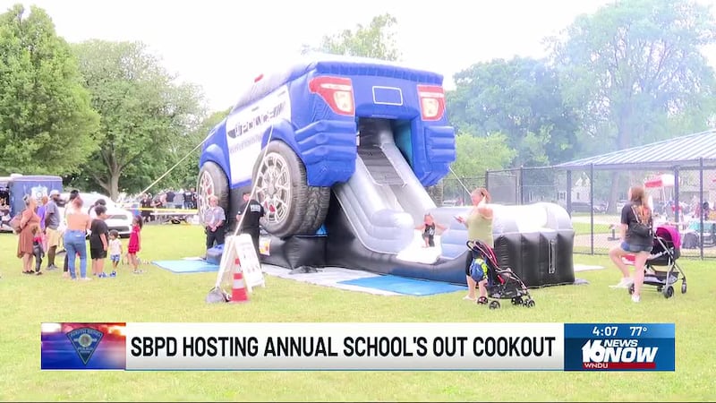 The South Bend Police Department is hosting its annual "Schools Out Cookout" on June 12 at the...