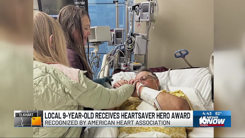 The American Heart Association honored 9-year-old Magnolia Bridegroon with its Heartsaver Hero...