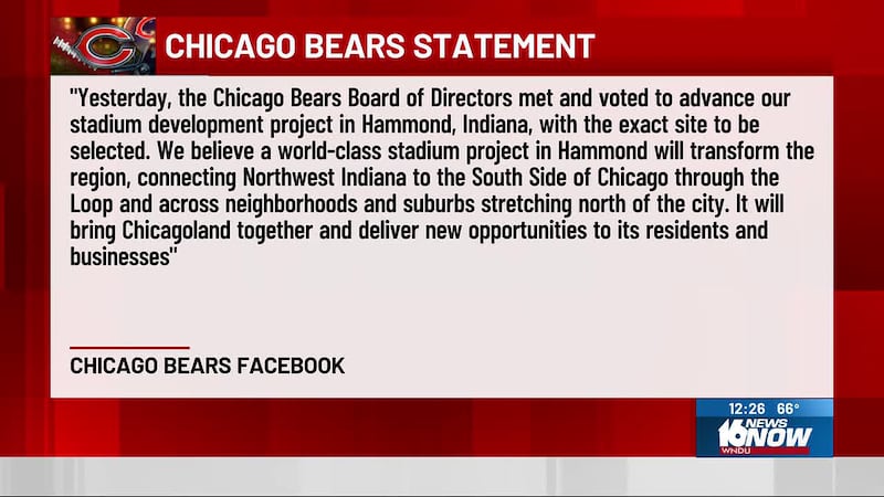 The team's Board of Directors voted Thursday to move forward with the Hammond project.