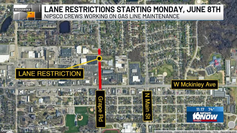 If you drive on Grape Road in Mishawaka, plan ahead next week.