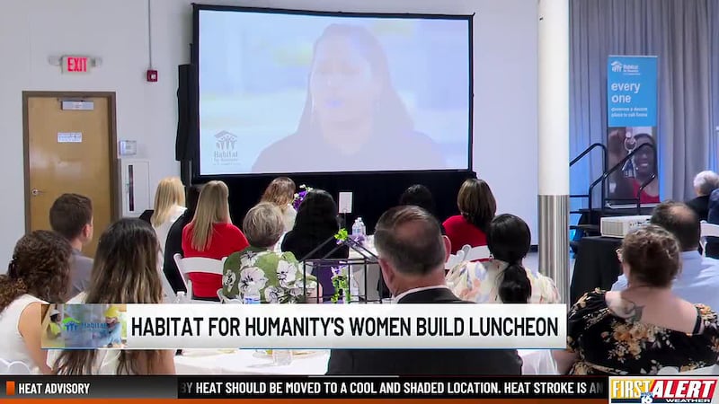 Sponsors, volunteers, donors, and community members attended a lunch for Habitat for Humanity...