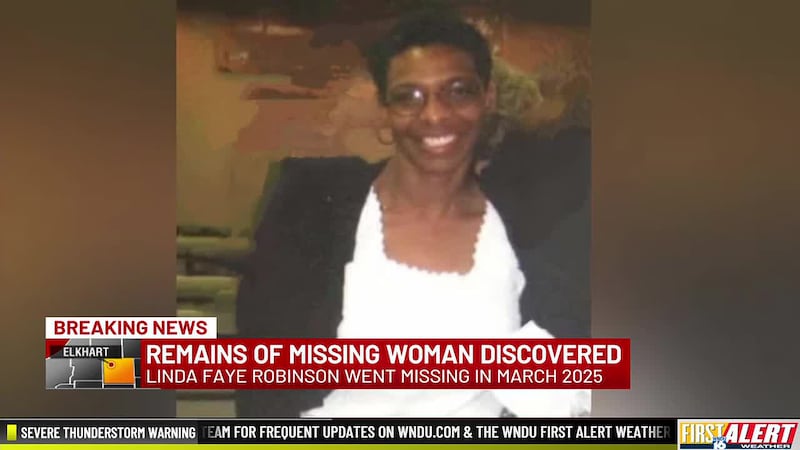 The Elkhart County Prosecutor’s Office confirmed that some remains of Linda Faye Robinson were...