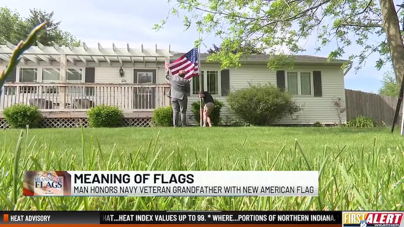 The new flag was gifted as part of WNDU’s “Meaning of Flags” series as America approaches its...