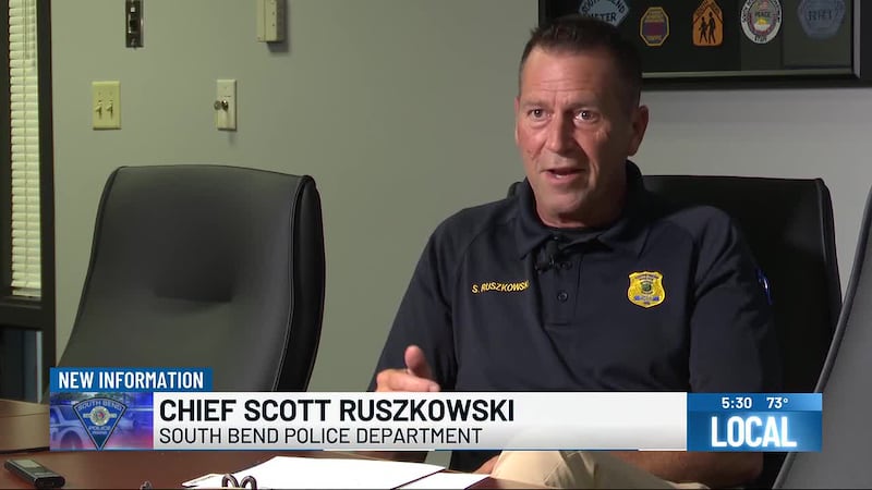 South Bend Police Chief Scott Ruszkowski says his officers have not arrested anyone sleeping...