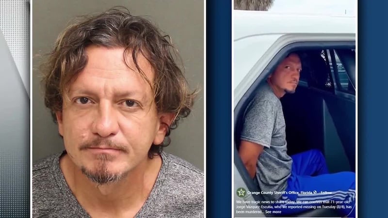 A man is charged with murder after his stepfather was found dismembered. (WKMG, ORANGE COUNTY...
