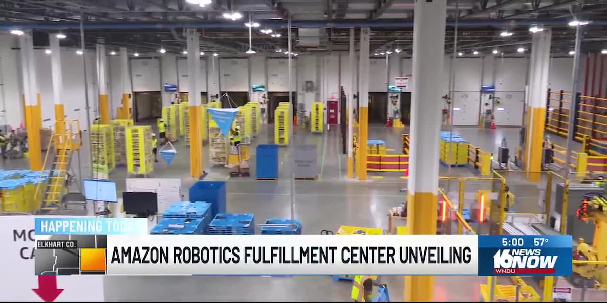 Look Inside Amazon A look inside Amazon's new robotic fulfillment center in Elkhart County