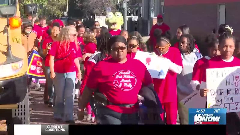 The community marched for a drug free South Bend on Friday morning!