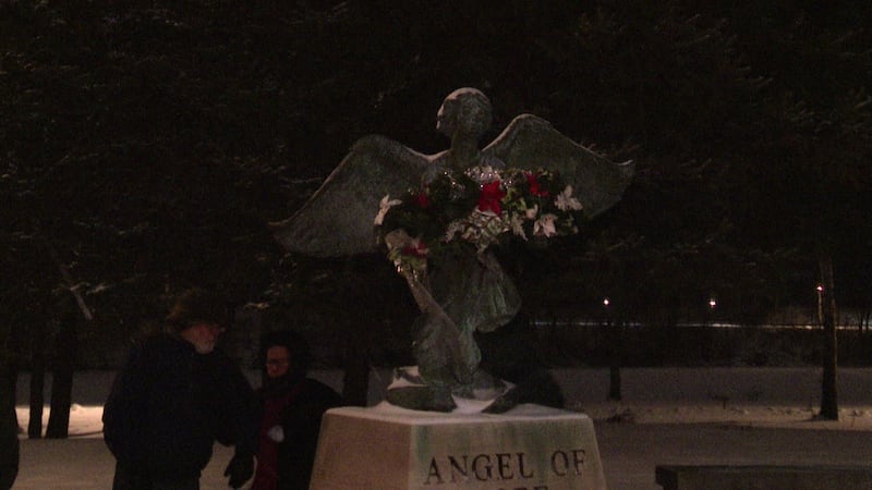 Dozens gathered at Pinhook Park to honor those who have passed away.