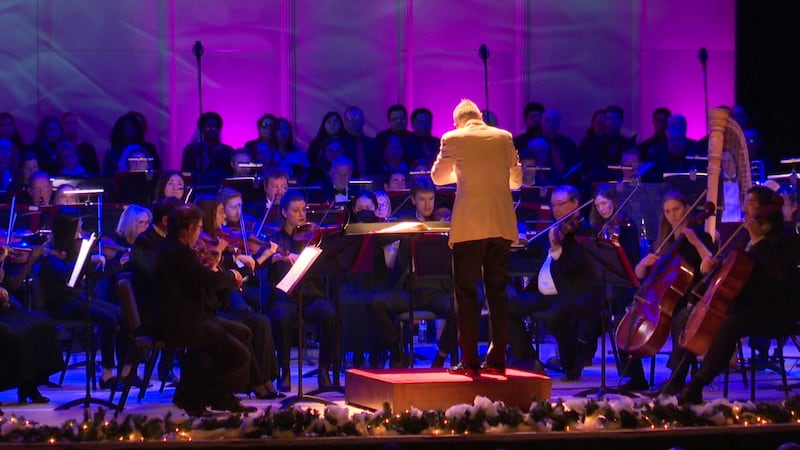Attendees heard holiday music favorites including “Silent Night” and “White Christmas” during...