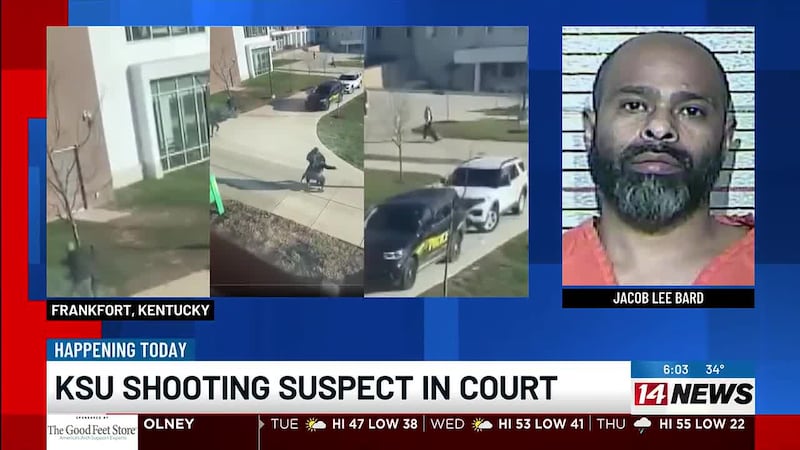 Evansville man accused of shooting two KSU students set to appear in court